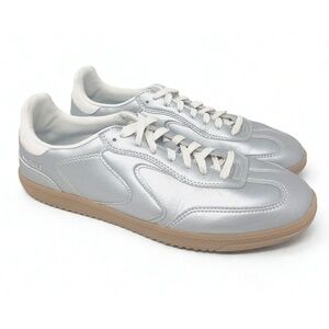 Skechers Hotshot Sneakers Size 10 Metallic Court Trainers Retro Gum Sole Low Top